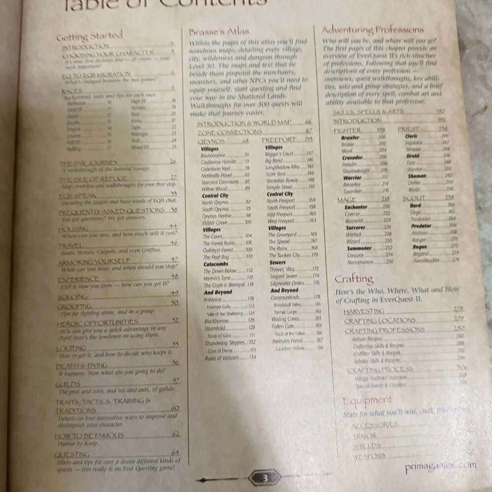 Everquest II Prima Official Game Guide Role Playing Game 300+ Quest Walkthroughs